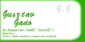 gusztav gado business card